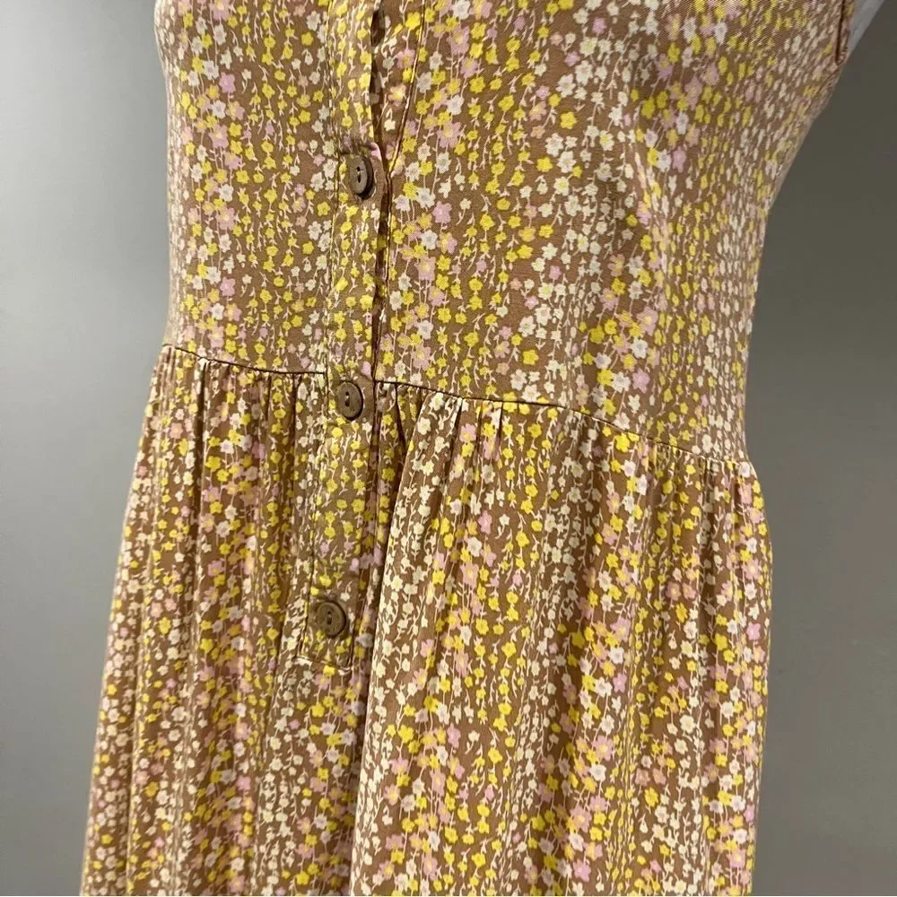 Girl Floral Sleeveless Dress with straps size large‎